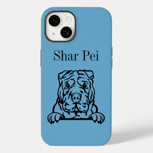 Chinese Shar Pei hond Case-Mate iPhone Case (Achterkant)