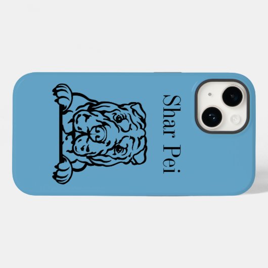 Chinese Shar Pei hond Case-Mate iPhone Case (Achterkant (horizontaal))