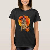 Chinese Shar-Pei Hond Halloween Jack O Lantaarn Po T-shirt (Voorkant)