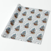 Chinese Shar-Pei Kerstmis Cadeaupapier (Uitgerold)