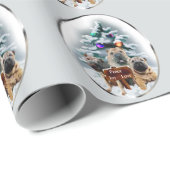 Chinese Shar-Pei Kerstmis Cadeaupapier (Rol Hoek)