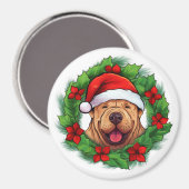 Chinese Shar-Pei Krans Magneet (Voorkant / Achterkant)