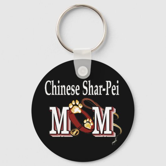 Chinese Shar-pei Ma Gifts Sleutelhanger (Voorkant)