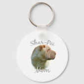 Chinese Shar-Pei Moeder 2 Sleutelhanger (Achterkant)