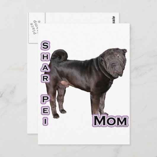 Chinese Shar-Pei Moeder 4 Briefkaart (Voorkant / Achterkant)