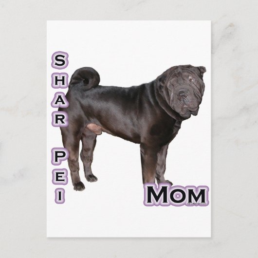 Chinese Shar-Pei Moeder 4 Briefkaart (Voorkant)