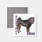 Chinese Shar-Pei Moeder 4 - Magneet (Voorkant / Achterkant)