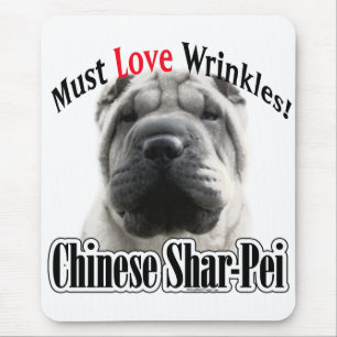 Chinese Shar-Pei moet van rimpels houden Muismat