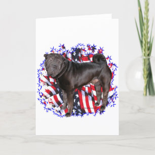 Chinese Shar-Pei Patriot Kaart