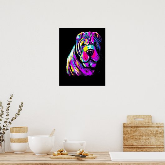 Chinese Shar Pei Poster (Keuken)