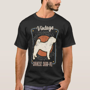 Chinese Shar Pei Retro Classic Dog Love 1 T-shirt