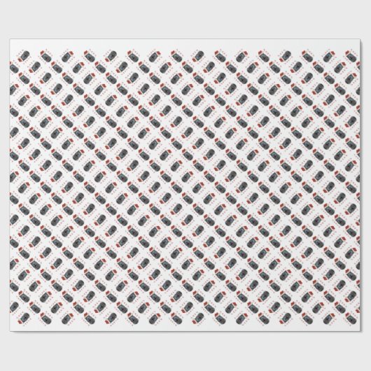 Chinese Shar-Pei Santa Paws Cadeaupapier (Vlak)