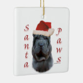 Chinese Shar-Pei Santa Paws Keramisch Ornament (Rechts)