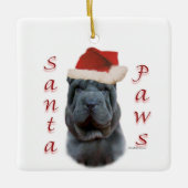 Chinese Shar-Pei Santa Paws Keramisch Ornament (Voorkant)