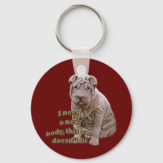 Chinese shar Pei Sleutelhanger (Voorkant)