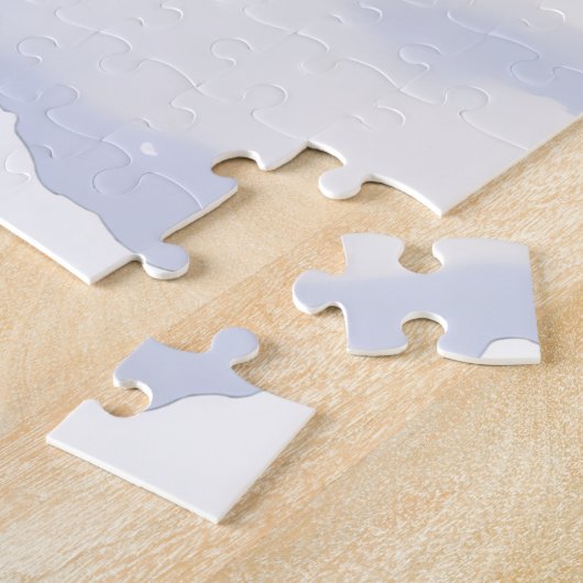 Chinese Shar-Pei Snowy Town Fountain Christmas Art Legpuzzel (Zijkant)