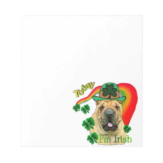 Chinese Shar-Pei St. Patrick's Day Notitieblok (Voorkant)