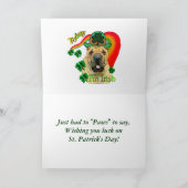 Chinese shar-Pei St. Pattys Kaart (Binnen)