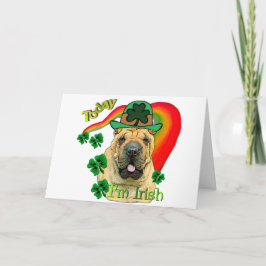 Chinese shar-Pei St. Pattys Kaart