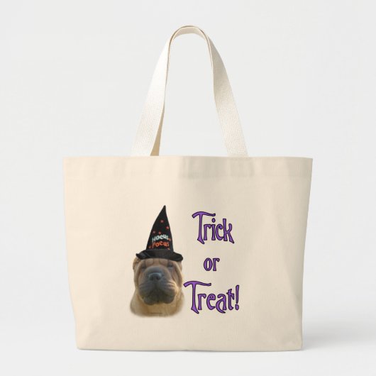 Chinese Shar-Pei truc Grote Tote Bag (Voorkant)