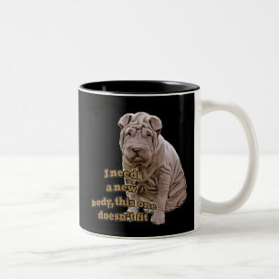 Chinese shar Pei Tweekleurige Koffiemok