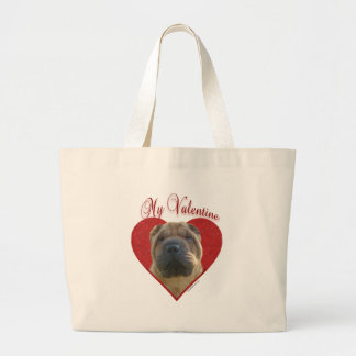 Chinese Shar-Pei Valentijn Grote Tote Bag