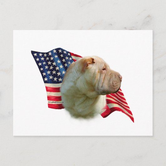 Chinese Shar-Pei vlag Briefkaart (Voorkant)