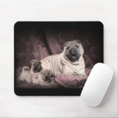 Chinese Shar Pei Wrinkles, puppy Dogs Muismat (Met muis)