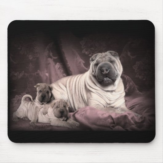 Chinese Shar Pei Wrinkles, puppy Dogs Muismat (Voorkant)