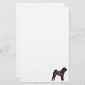 Chinese Sharpei BFF Briefpapier (Voorkant / Achterkant)
