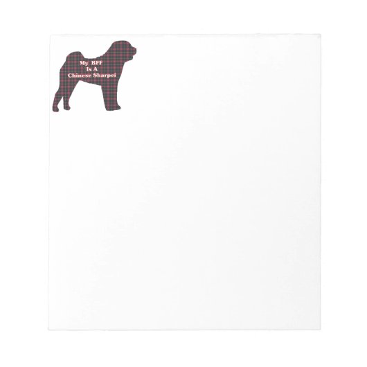Chinese Sharpei BFF Notitieblok (Voorkant)