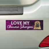 Chinese Sharpei-bumpersticker Bumpersticker (Op auto)