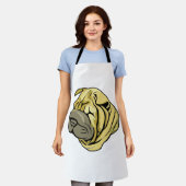 Chinese Sharpei Hond Bruin Shar Pei Schort (Gedragen)