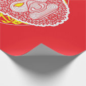 Chinese Shio Monkey Cadeaupapier (Hoek)