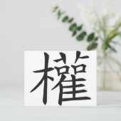 chinese signaalkracht briefkaart (Staand voorkant)