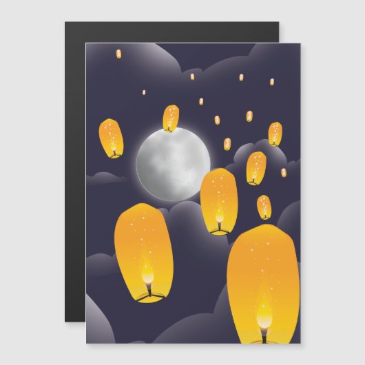 Chinese Sky Lantern (Voorkant / Achterkant)