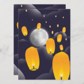 Chinese Sky Lantern (Voorkant / Achterkant)