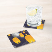 Chinese Sky Lantern Kartonnen Onderzetters (Insitu)