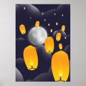 Chinese Sky Lantern Poster (Voorkant)