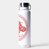 Chinese Slang rode papier-cut stijl WB1 Waterfles (Achterkant)