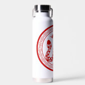 Chinese Slang rode papier-cut stijl WB Waterfles (Voorkant)