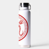 Chinese Slang rode papier-cut stijl WB Waterfles (Achterkant)