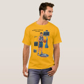 Chinese software-engineer die basketbal speelt URM T-shirt (Voorkant volledig)