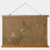 Chinese Song Dynasty Paraket over abrikozenbomen Hangend Wandkleed (Voorkant)
