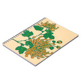Chinese spinchrysanten - licht sinaasappel notitieboek (Linkerzijde)