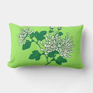 Chinese spinchrysanthema - roomwit kussen