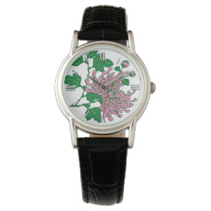 Chinese spinchrysanthema - zacht roze horloge
