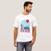 Chinese spionageballon t-shirt (Voorkant volledig)