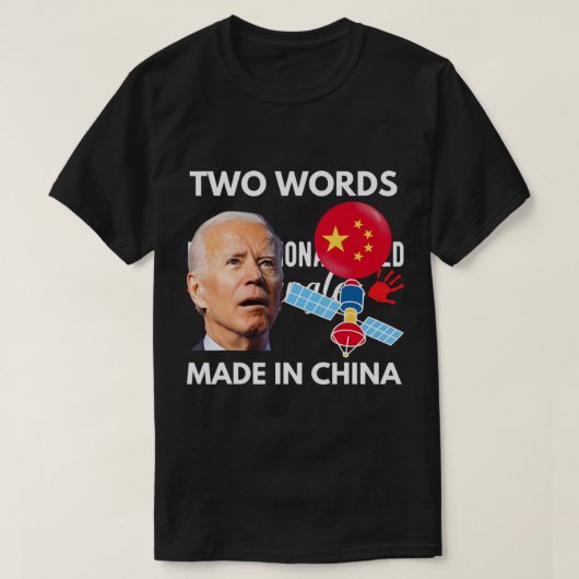 Chinese Spy Balloon Funny Surveillance Joe Biden C T-shirt (Design voorkant)