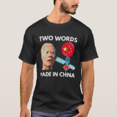 Chinese Spy Balloon Funny Surveillance Joe Biden C T-shirt (Voorkant)